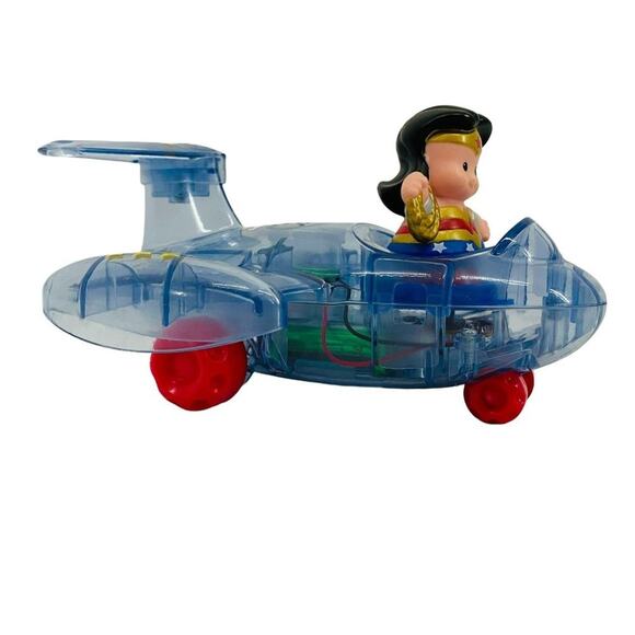 Fisher Price Little People Super Friends Wonder Woman Invisible Jet Plane Retire - Picture 8 of 12